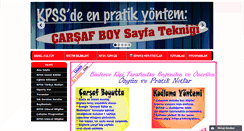 Desktop Screenshot of kpssnotlar.com