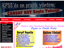 Tablet Screenshot of kpssnotlar.com